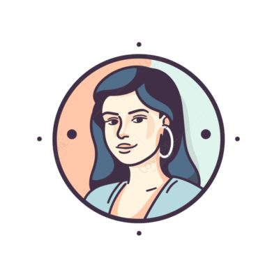 woman avatar in a circle with hair design vector illustration 658925 wh860 Photoroom